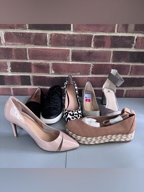 Lot Of 7 Single Shoes Mixed Sizes Brands Styles Women’s For Art Projects